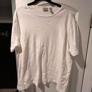 ~Classic~ Women's White Embroidered Top